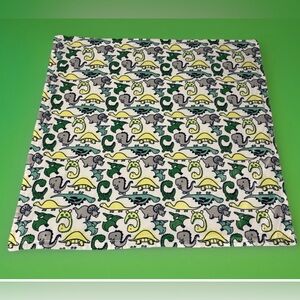 Cutie Pie Baby Blanket Dinosaurs T Rex Green 30” X 30” Soft Boa Lovey Snuggle VG